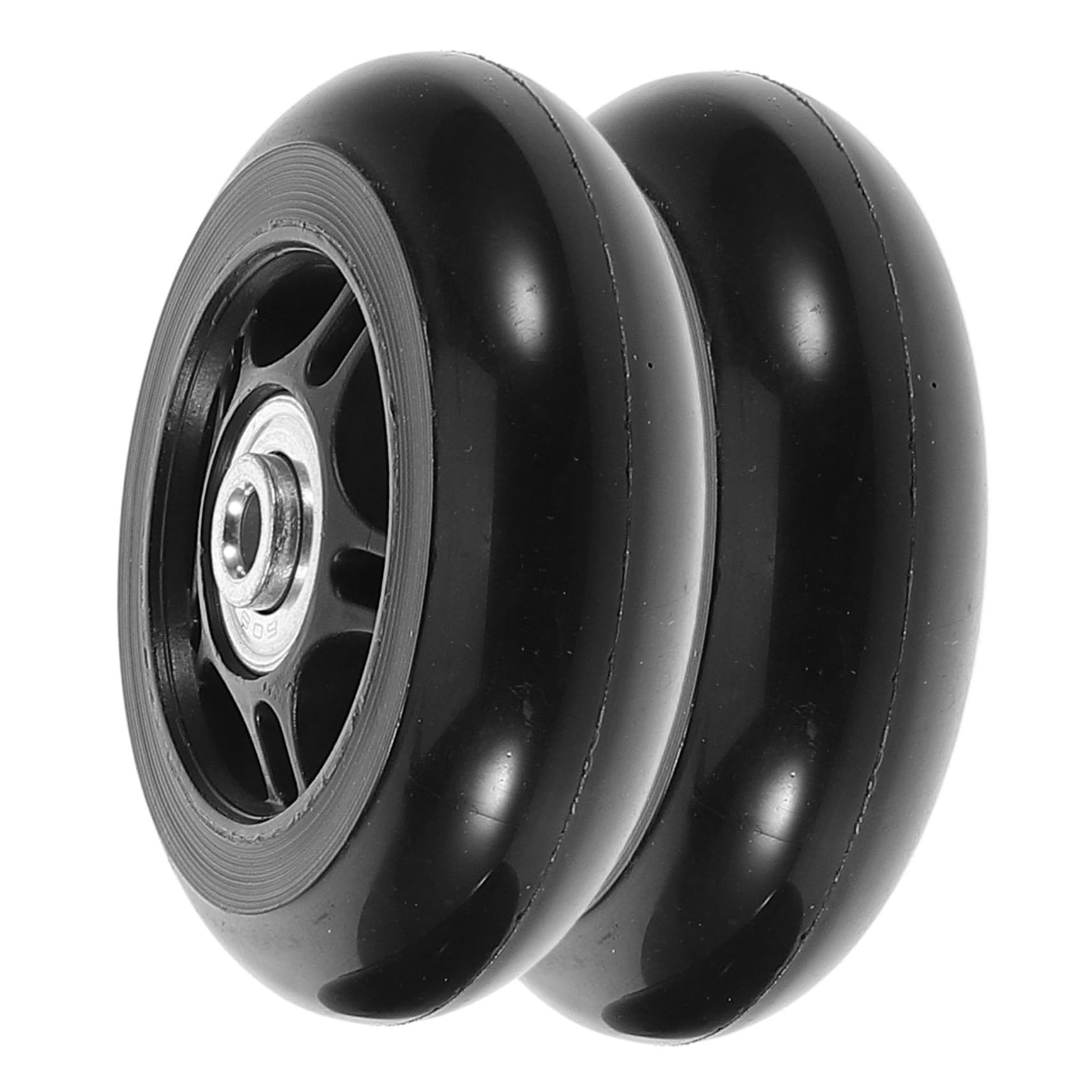 POPETPOP Ersatzräder Für Koffer Universelle Schwenkräder Aus Und Für Gepäck Leise Luggage Wheels Reparaturset 76mm x 24mm Trolley Zubehör von POPETPOP