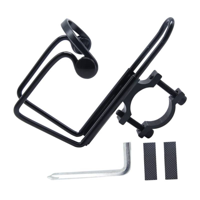 POPETPOP Fahrrad Flaschenhalter professionelle Flaschenhalterung praktischer Fahrradflaschenhalter fahrradanlehnbügel Bike Holder Fahrradzubehör Fahrräder liefern Aluminiumlegierung Black von POPETPOP