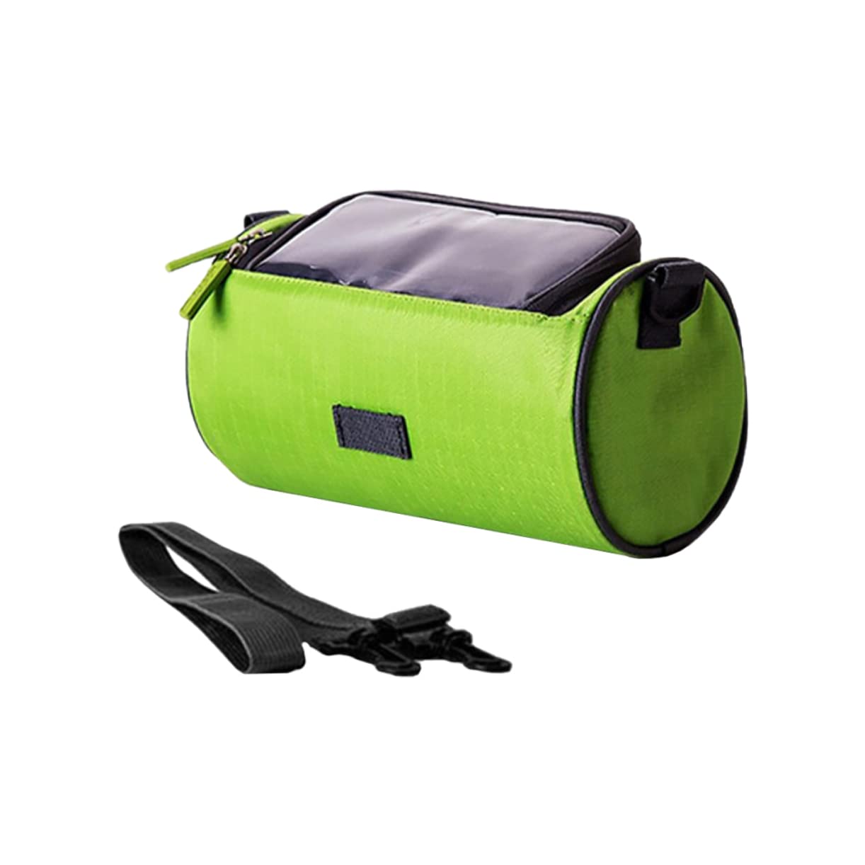 POPETPOP Fahrrad Griff Tasche Handy-frontrahmentasche Fahrrad Satteltasche Handy-Aufbewahrungstasche Rennrad-satteltasche Fahrradtasche Touchscreen Fahrrad-geldbörse Bausatz Green Polyester von POPETPOP