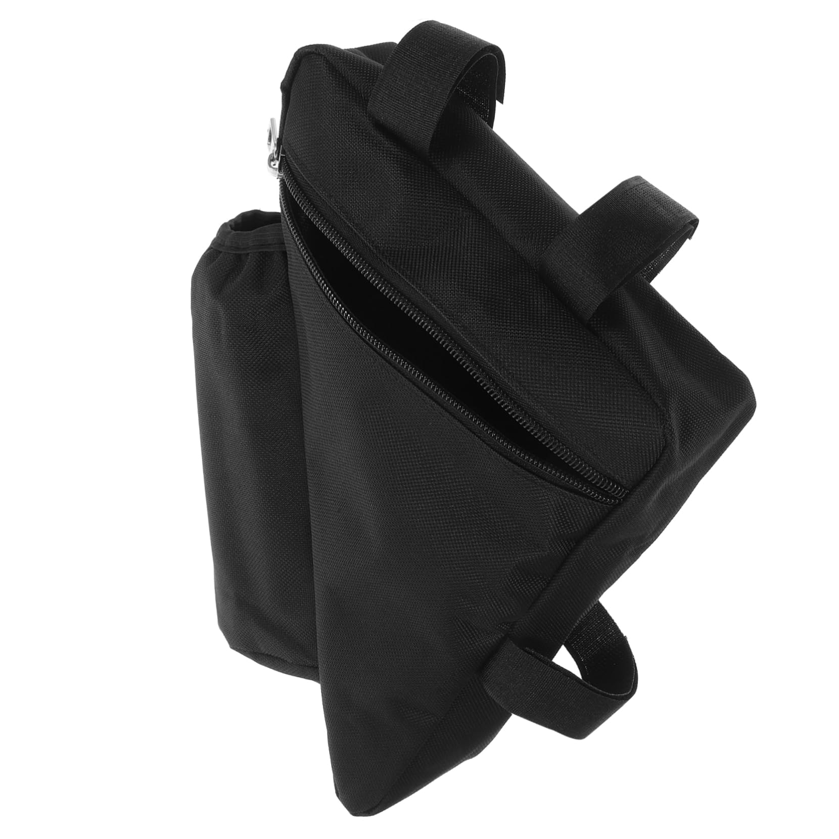 POPETPOP Fahrradtasche fahrradgepäcktasche Bike Bags Fahrradzubehörpouch Fahrradrahmenhalterung Fahrrad Oberrohrtasche Flaschentasche Fahrradsatteltasche Fahrradkeller Oxford-Stoff Black von POPETPOP