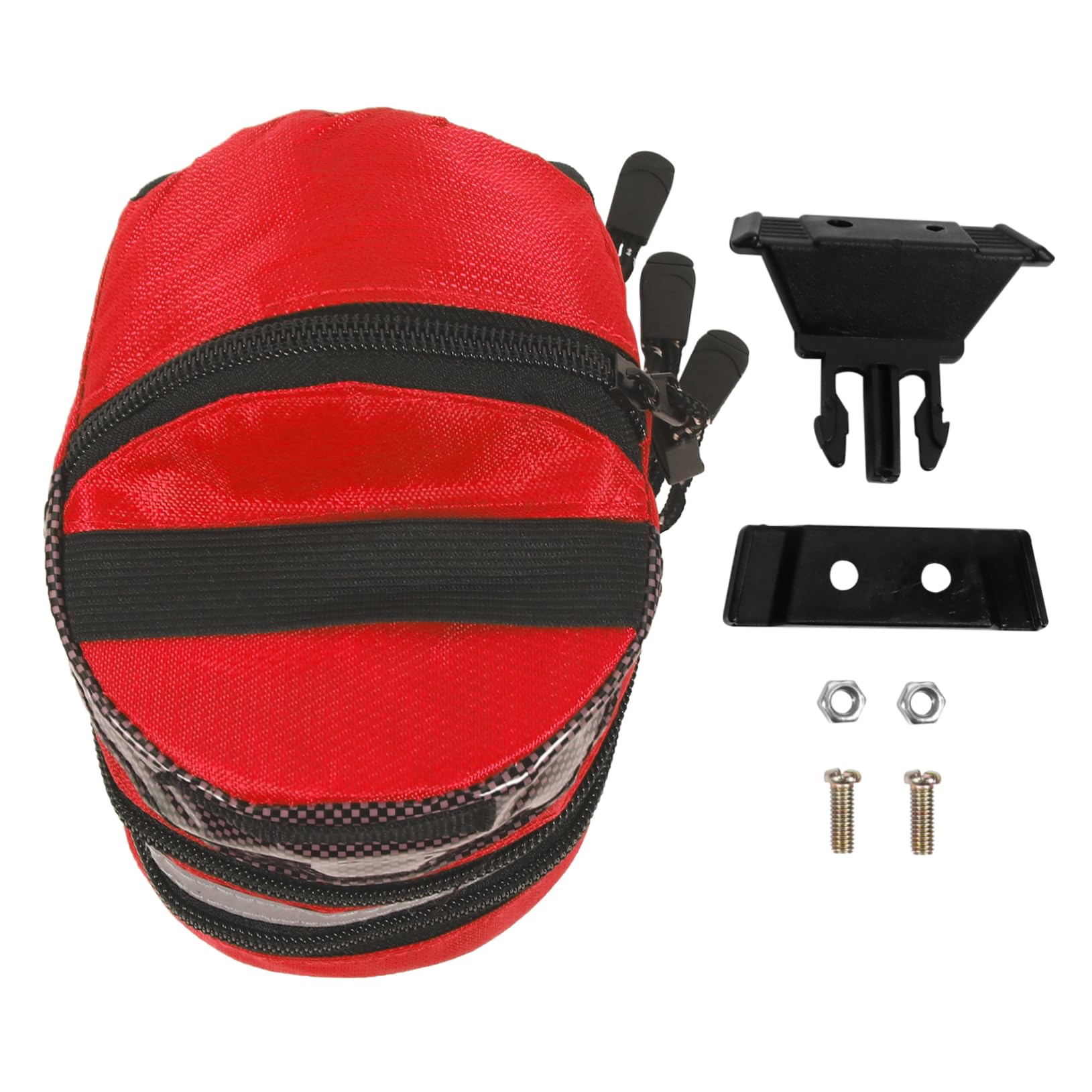 POPETPOP Mountainbike-satteltasche Fahrräder Handhaben Radfahren Roller Taschen Gepäckträgertasche Fahrradkorb Hinten Rack-Tasche Zubehör Sitztasche Tasche Gepäckträger Rot Polyester von POPETPOP