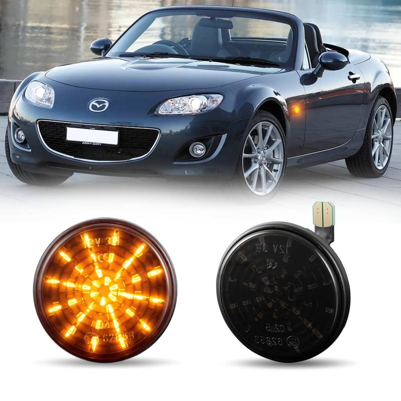 POPMOTORZ 2 Stücke Blinker Seitenblinker für Mazda MX-5 1989-2015 mit Canbus Fehlerfrei von POPMOTORZ