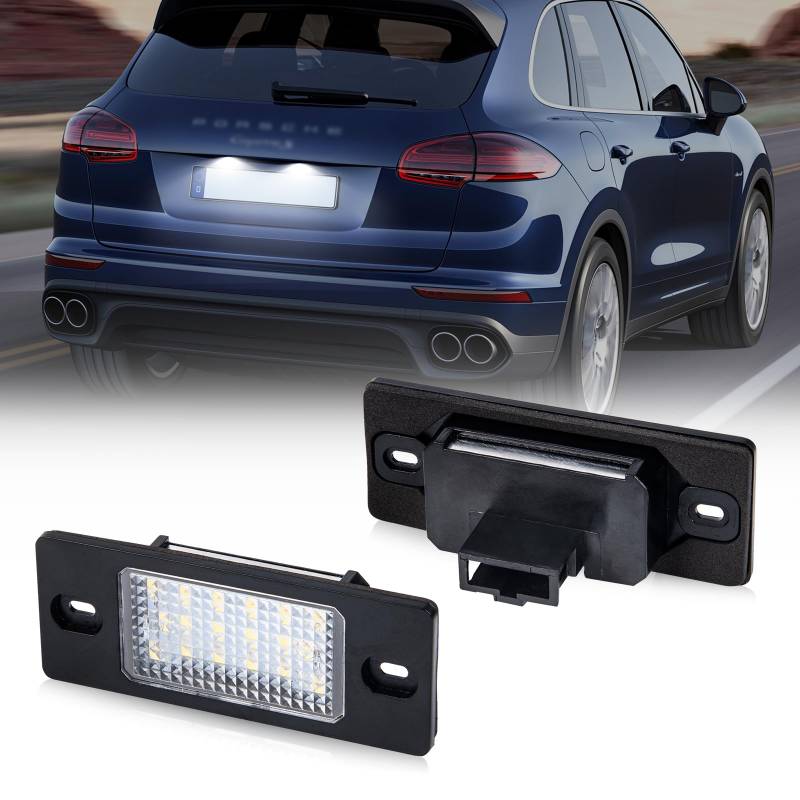 POPMOTORZ LED Kennzeichenbeleuchtung für VW GOLF5 Variant Passat 3bg T-iguan T.ouareg P.orsche Cayenne 1 S-koda Fabia 1 A-udi TT TTS, LED Nummernschildbeleuchtung mit Canbus Fehlerfrei, 2 Stück von POPMOTORZ