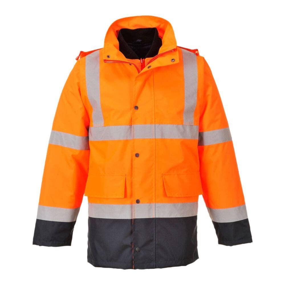 PORTWEST Hi-Vis 4in1 Contrast Jacket Color: OrNa Talla: 3 XL von PORTWEST