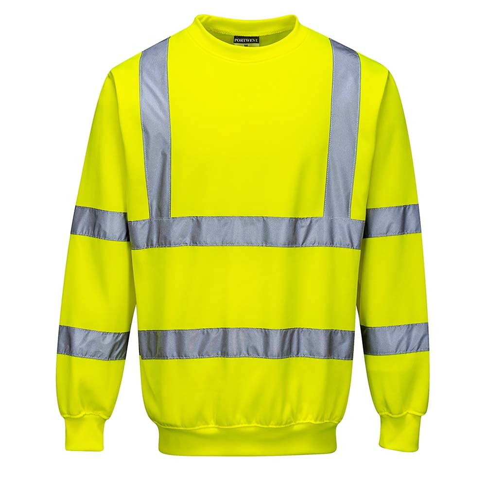 PORTWEST Warnschutz-Pullover, Farbe: Gelb, Größe: M, B303YERM von PORTWEST