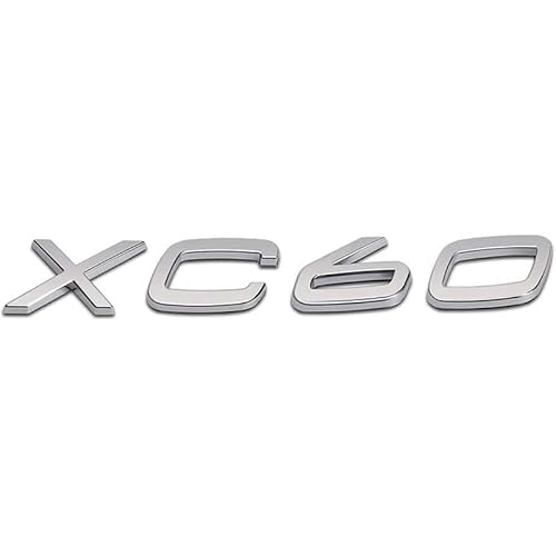 Auto Etikett für Volvo XC60 XC90 3D Chrom Auto Zubehör Kühlerfiguren Logo Auto Aufkleber Emblem Logo,A von POWEC