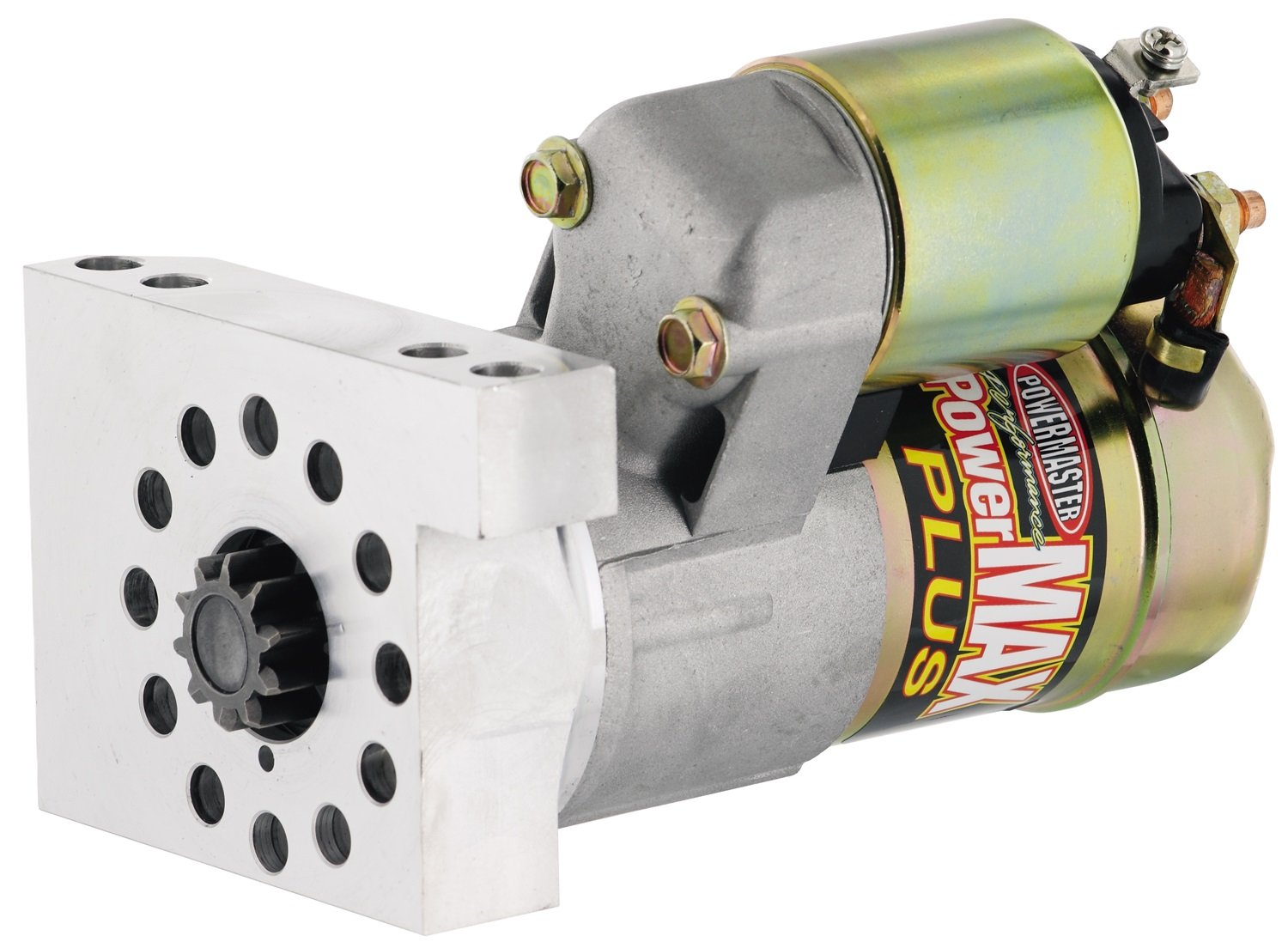 Powermaster Starter, PowerMAX Plus, 6,1:1 Getriebereduzierung, natürlich, 153/168 Zähne, Schwungrad, gerade Schraube, Chevy V8, jeweils von POWERMASTER