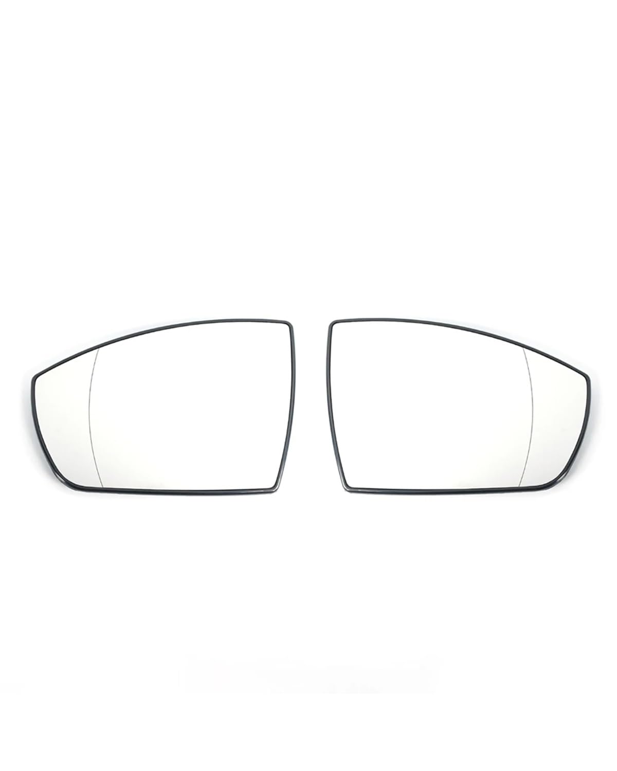 Außenspiegel Glas Reflektierende Linse Rückspiegellinse Glas, Nicht Beheizt, Mit Beheiztem Totwinkel-Assistent Für Ford 2013-2019 Umkehrlinse Rückfahrglas Spiegel(No Heated 1 Pair) von PPLKHS