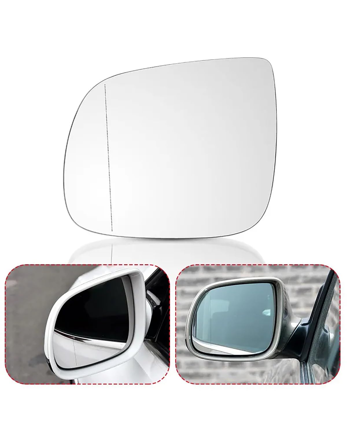 Außenspiegel Glas Spiegelglas Beheizter Rückspiegel Außen Weitwinkel Für Q5 8R 2009-2017 Auto Ersatzteil Umkehrlinse Rückfahrglas Spiegel(Left) von PPLKHS