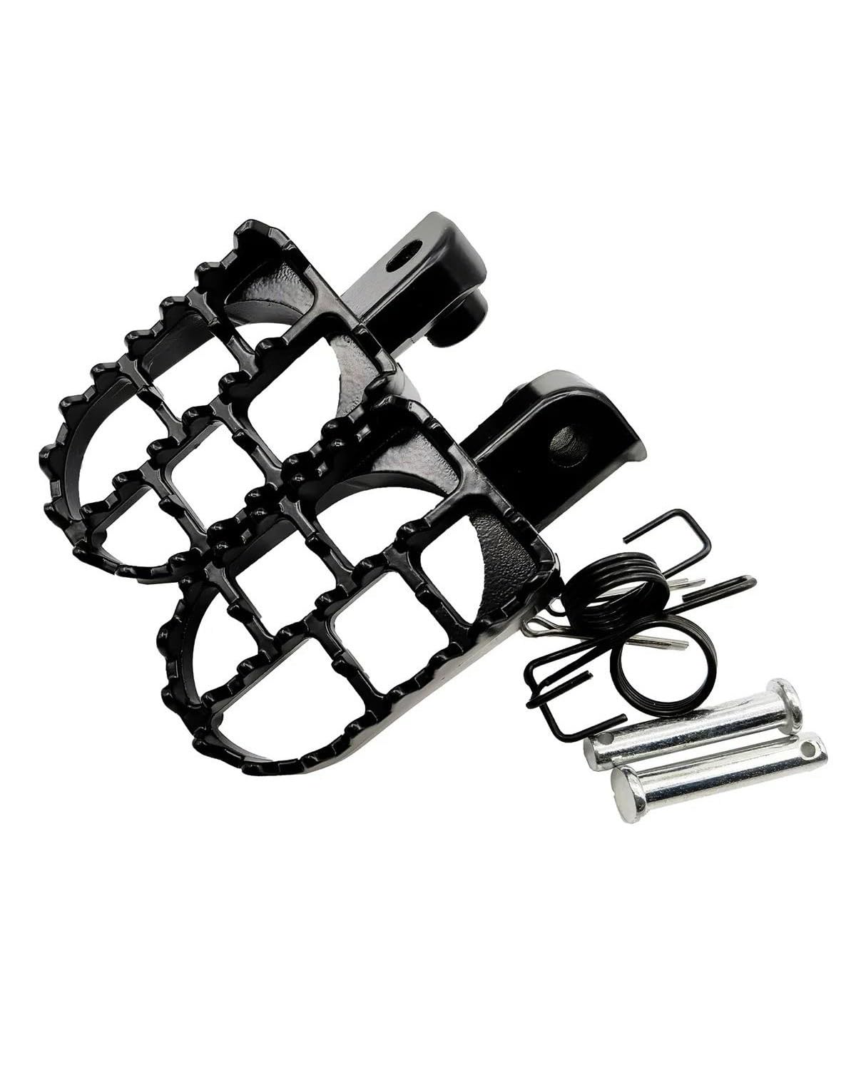 Fußrasten Pedale Auflager Für TW200 PW50 PW80 Dirt Bike SSR SDG Fußrasten Pedal Kit Für CRF 50 70 80 100 XR50 XR70 Motorradpedal Fußraste(Black) von PPLKHS