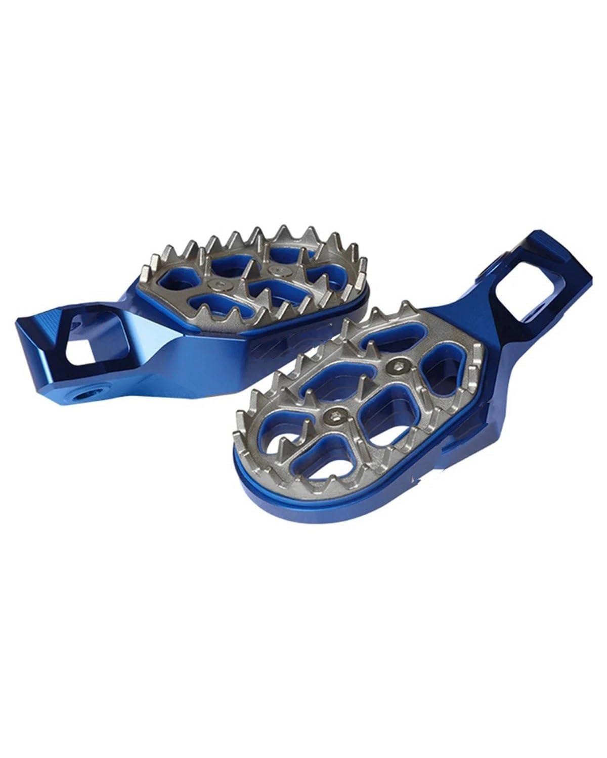 Fußrasten Pedale Auflager Motorrad-CNC-Fußpedal für EXCF XCW XC SX XCF SXF 125 150 250 300 350 450 500 2023 2024 Motorradpedal Fußraste(Blue) von PPLKHS