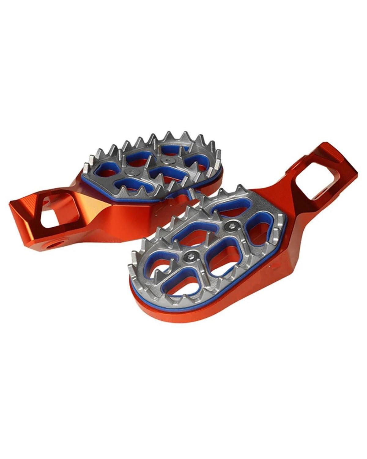 Fußrasten Pedale Auflager Motorrad-CNC-Fußpedal für EXCF XCW XC SX XCF SXF 125 150 250 300 350 450 500 2023 2024 Motorradpedal Fußraste(Orange) von PPLKHS