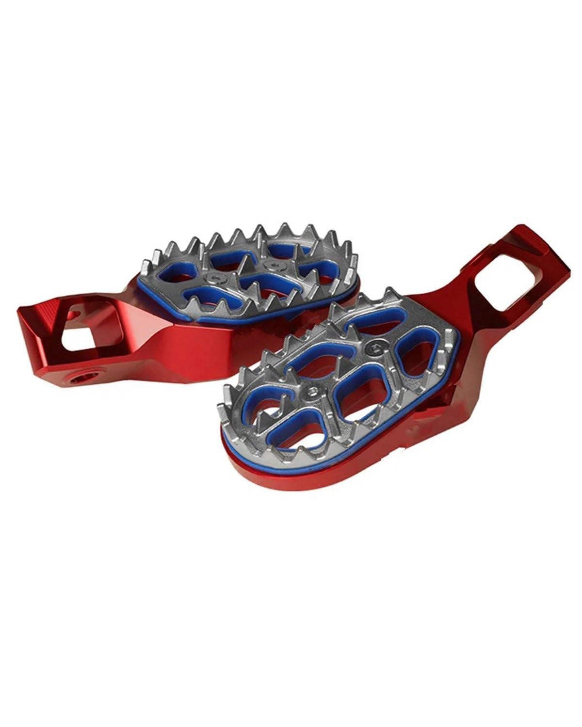 Fußrasten Pedale Auflager Motorrad-CNC-Fußpedal für EXCF XCW XC SX XCF SXF 125 150 250 300 350 450 500 2023 2024 Motorradpedal Fußraste(Red) von PPLKHS