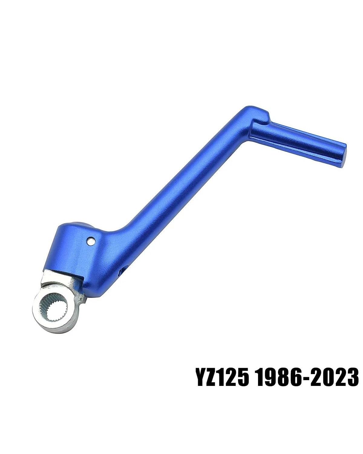 Fußrasten Pedale Auflager Motorrad CNC geschmiedet Kick Start Hebel Pedal für YZ125 YZ250 YZ250X YZ250F YZ450F YZ250FX YZ450FX WR250F WR450F Motorradpedal Fußraste(203 Blue) von PPLKHS