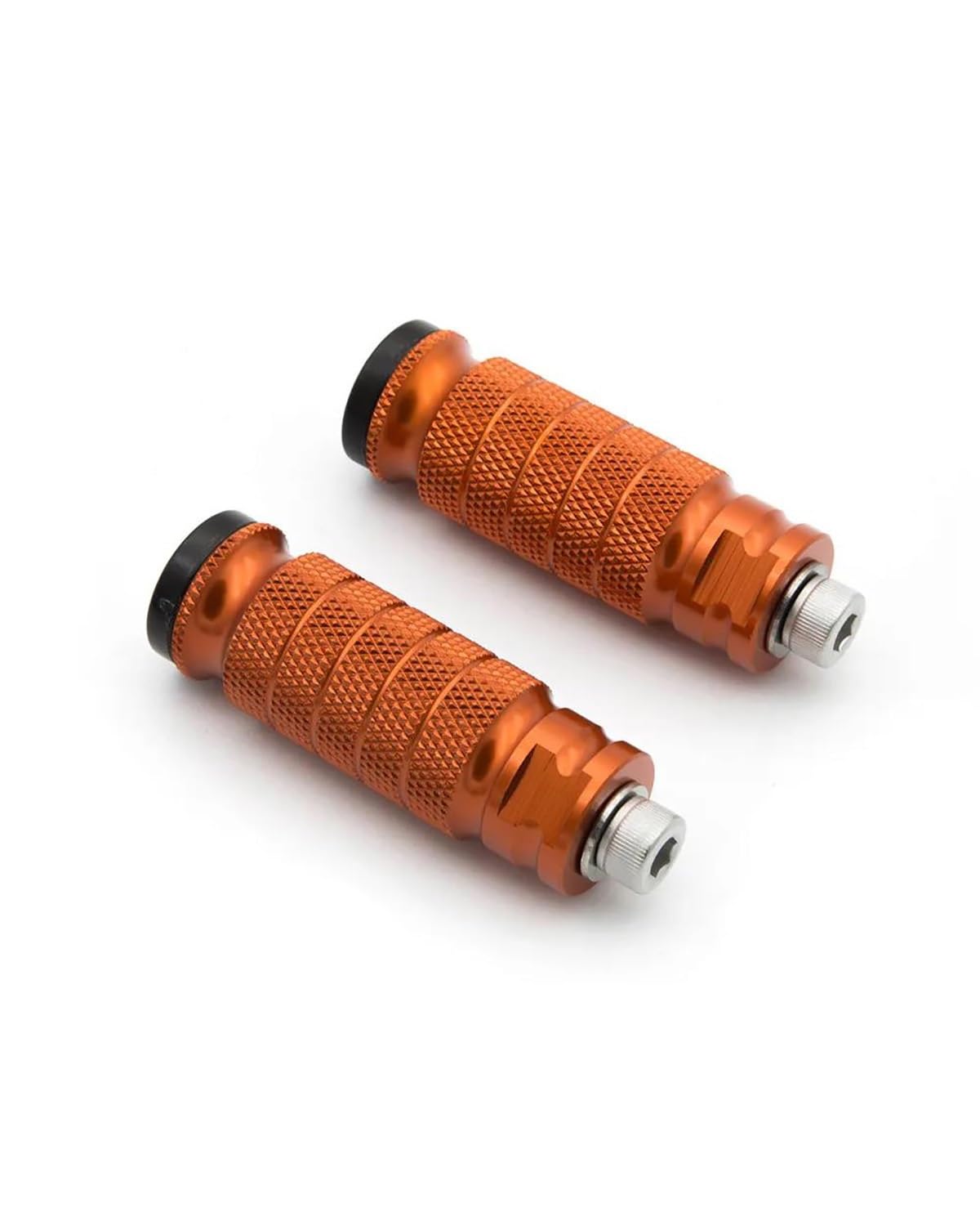 Fußrasten Pedale Auflager Passend für RS125 2T 1995-2010 Motorradfußstütze Universal 8mm hintere Fußstütze Motorradpedal Fußraste(Orange) von PPLKHS