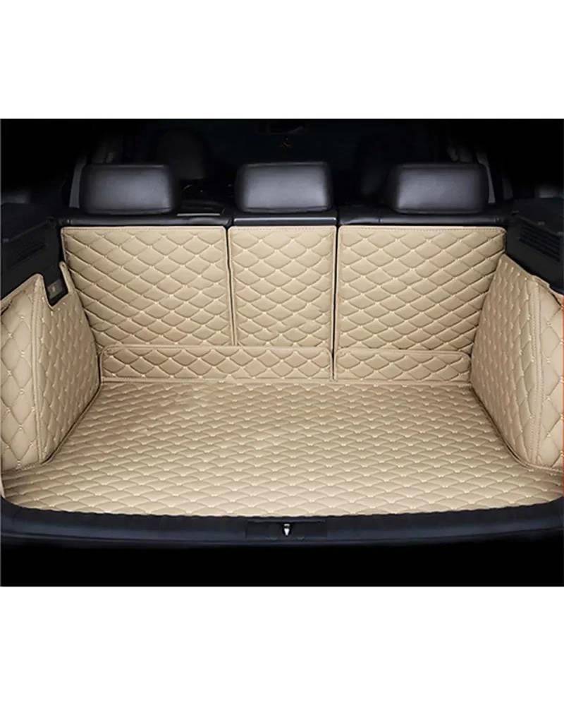 Kofferraummatte Für CR-V 2007-2011 Kofferraummatte Kofferraumwanne Vollständig Umgebene Kofferraummatte Hintere Frachtablage Autozubehör Kofferraum Matte(Full Cover Beige) von PPLKHS