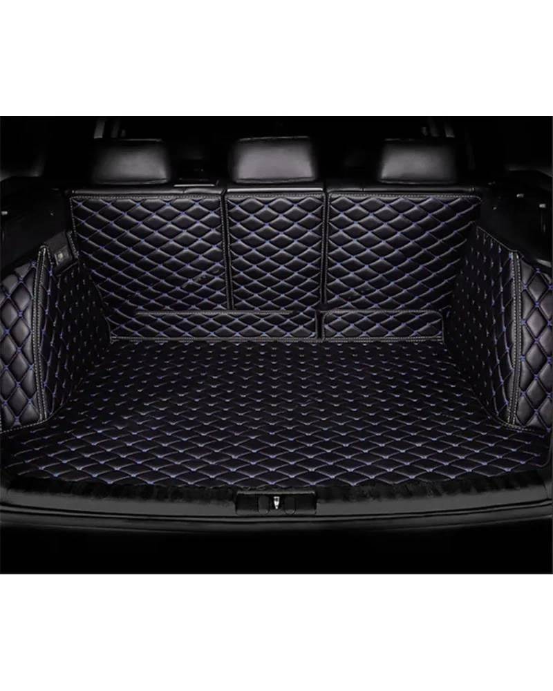 Kofferraummatte Für CR-V 2007-2011 Kofferraummatte Kofferraumwanne Vollständig Umgebene Kofferraummatte Hintere Frachtablage Autozubehör Kofferraum Matte(Full Cover Black Blue) von PPLKHS