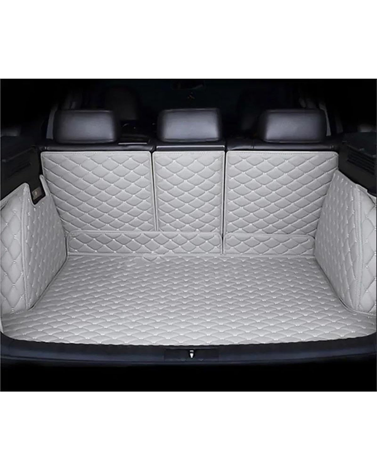 Kofferraummatte Für CR-V 2007-2011 Kofferraummatte Kofferraumwanne Vollständig Umgebene Kofferraummatte Hintere Frachtablage Autozubehör Kofferraum Matte(Full Cover Light Grey) von PPLKHS