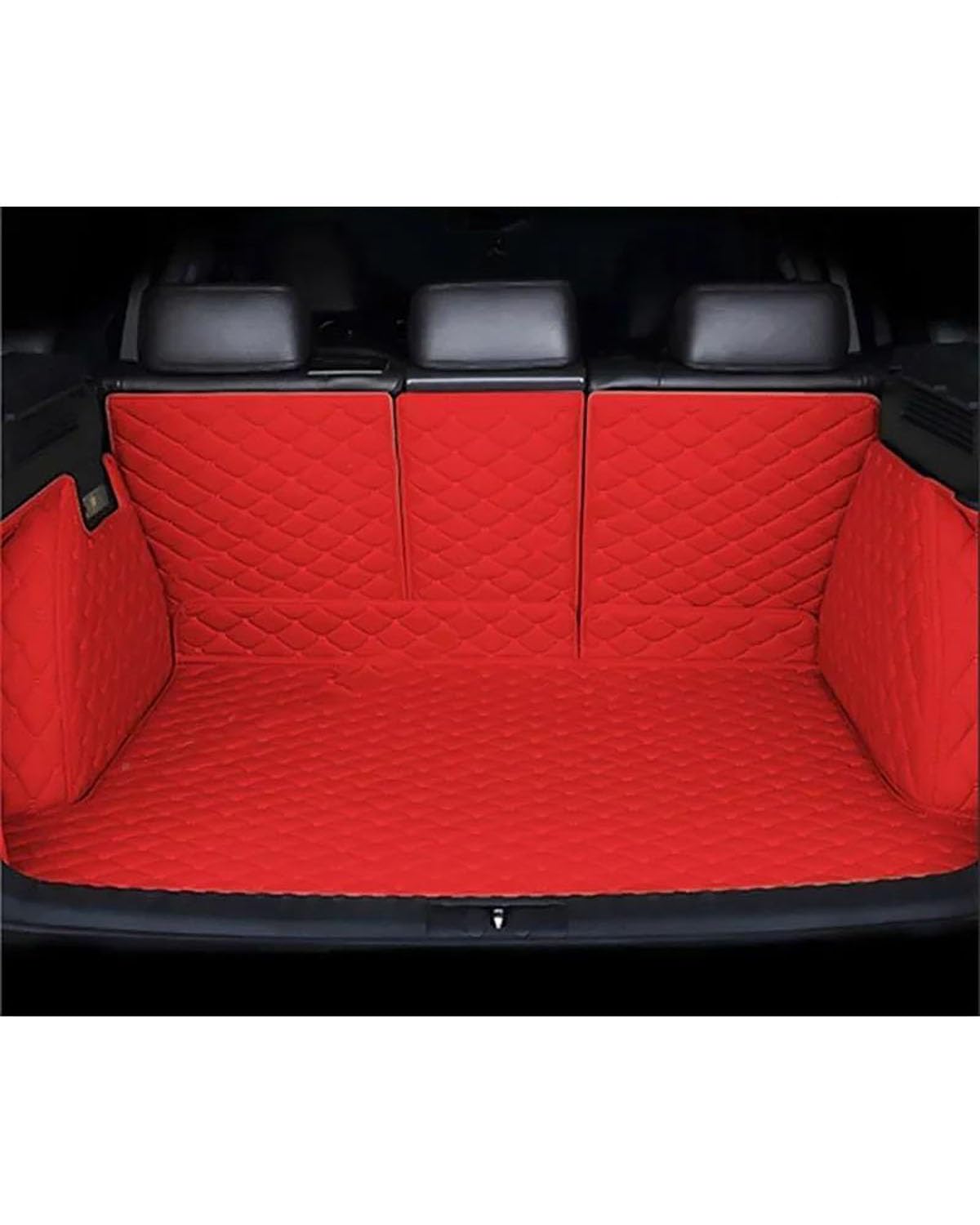 Kofferraummatte Für CR-V 2007-2011 Kofferraummatte Kofferraumwanne Vollständig Umgebene Kofferraummatte Hintere Frachtablage Autozubehör Kofferraum Matte(Full Cover Racing Red) von PPLKHS