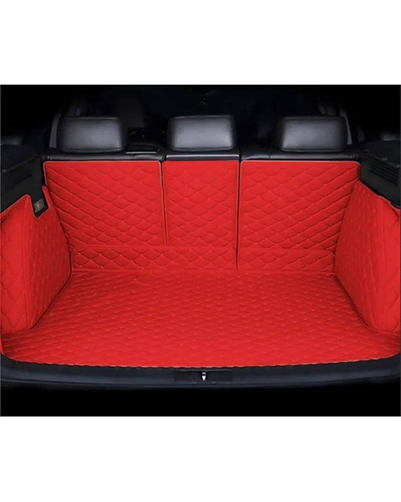 Kofferraummatte Für CR-V 2007-2011 Kofferraummatte Kofferraumwanne Vollständig Umgebene Kofferraummatte Hintere Frachtablage Autozubehör Kofferraum Matte(Full Cover Racing Red) von PPLKHS