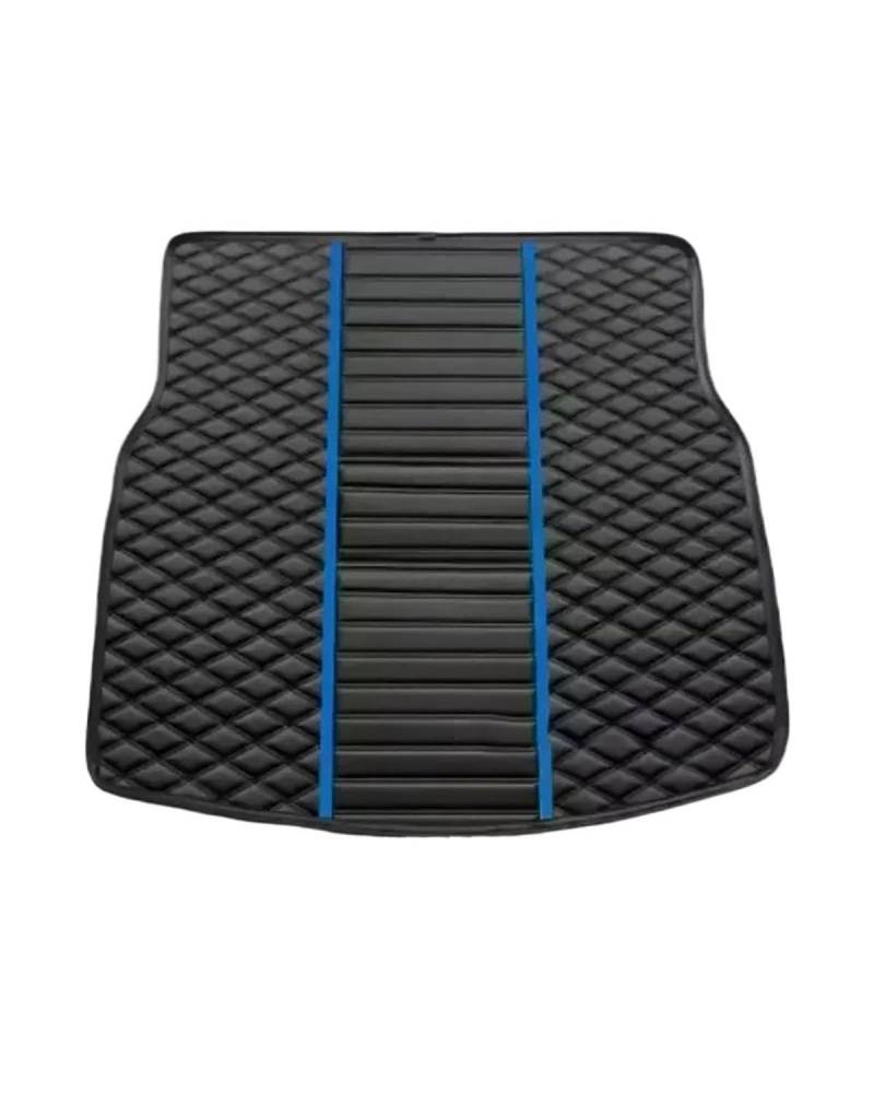 Kofferraummatte Für CX-7 2010-2016 Spleißen Materialien Kofferraum Matte Zubehör Innen Details Auto Kofferraum Liner Boot Liner Kofferraum Matte(Black and Blue) von PPLKHS