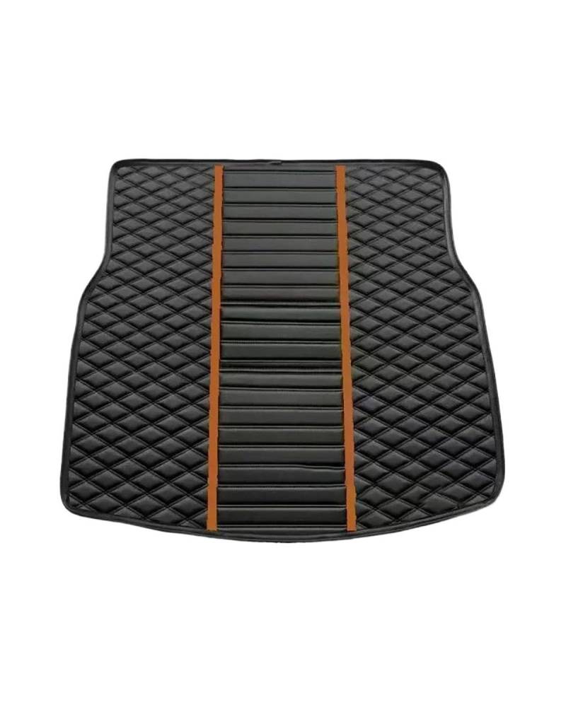 Kofferraummatte Für CX-7 2010-2016 Spleißen Materialien Kofferraum Matte Zubehör Innen Details Auto Kofferraum Liner Boot Liner Kofferraum Matte(Black and orange) von PPLKHS