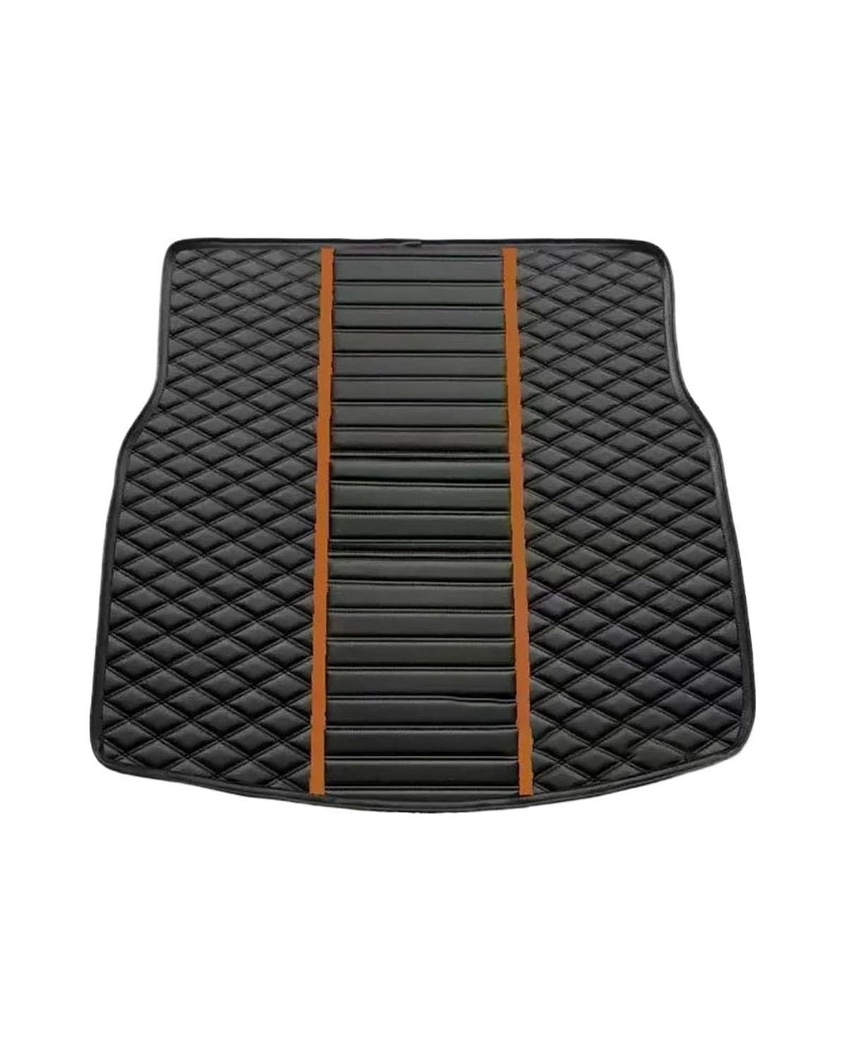 Kofferraummatte Für City 2008-2014 Spleißen Materialien Kofferraum Matte Zubehör Innen Details Auto Kofferraum Liner Auto Kofferraum Matte Kofferraum Matte(Black and orange) von PPLKHS