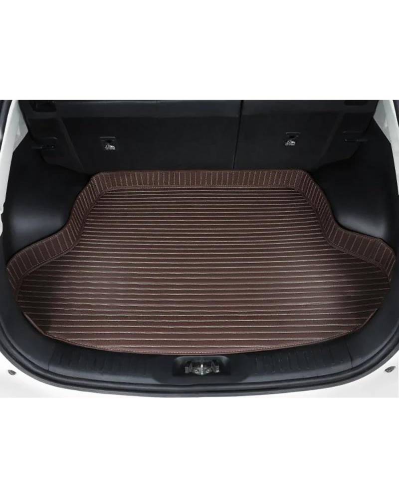 Kofferraummatte Für Geely Für Ec7 2014-2017 Streifen Auto Stamm Matten Auto Boot Liner Innen Details Auto Zubehör Teppich Kofferraum Matte(Coffee) von PPLKHS