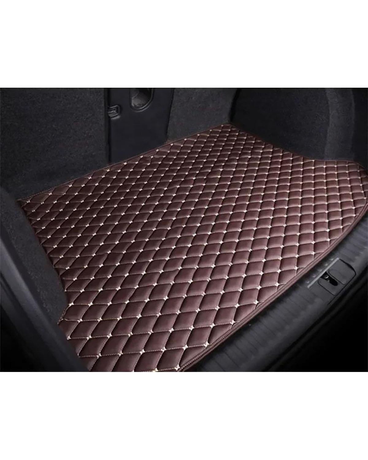 Kofferraummatte Für Toyota Für Highlander 2014-2019 5 Sitz Kofferraum Matte Vollständig Umgeben Stamm Matte Hinten Fracht Tablett Auto Zubehör Kofferraum Matte(Coffee) von PPLKHS