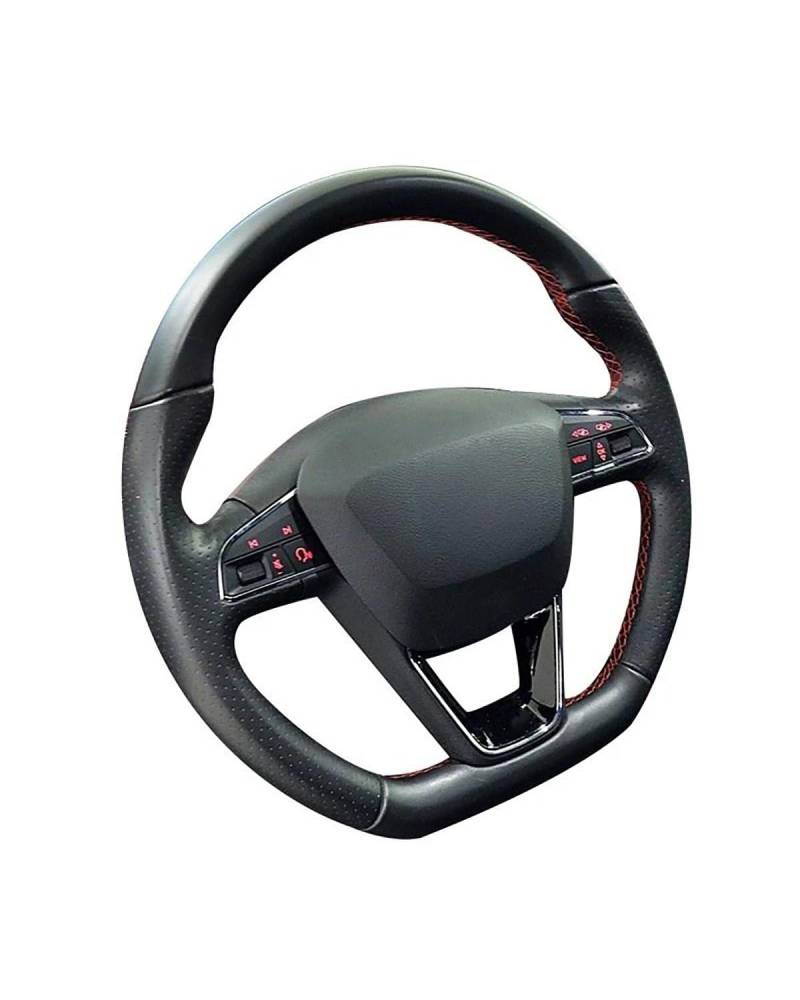 PPLKHS Auto Lenkradbezug Für 911, Für 986, Für 996, Für Carrera, Für Boxster S, handgenähte Autolenkradabdeckung, weiche Schwarze Wildleder-Lenkradbezüge Steering Wheel Cover(Blue Thread) von PPLKHS