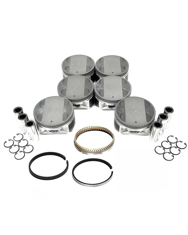 Piston moteur Für Altima Für Maxima 2004-2006 Quest 3.5 L 3498CC V6 DOHC 6 Stücke VQ35DE A2010-7Y001 A2010-8J110 Motor Kolben Set Piston Avec Bague von PPLKHS