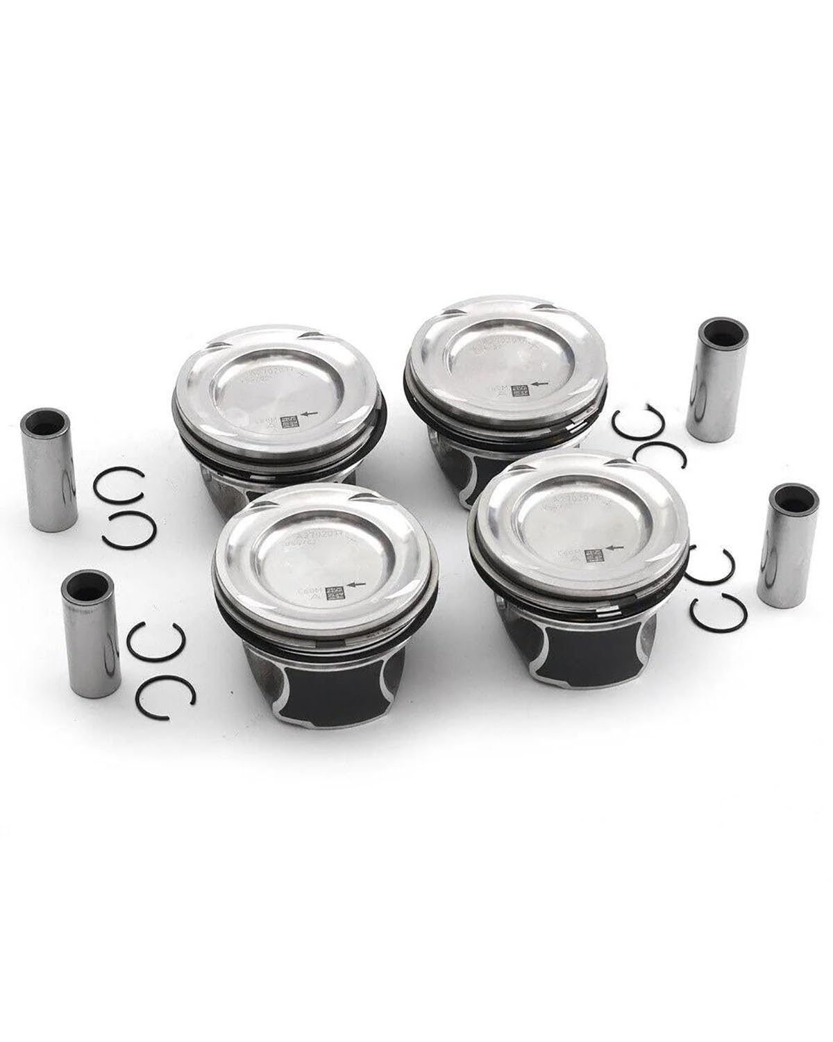 Piston moteur Für Benz Für W176 Für C117 Für X156 W242 A250 M 270 920 T 2.0 L L4 1991cc Motor 4pc A2700302017 Kolben Ringe Set KS STD 83,00mm Piston Avec Bague von PPLKHS