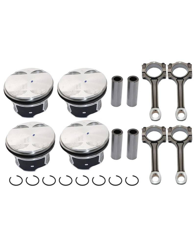 Piston moteur Für Buick Für Pontiac Saturn 2,4 L 12665165 12784490 19180835 19180836 89018112 12611360 Connect Stangen Kolben Ringe Kit Piston Avec Bague von PPLKHS