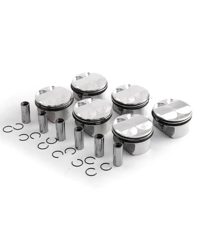 Piston moteur Für E90 E60 E83 125i 128i 130i 325i 328i 330i 528i 530i 630i 2005-2015 Für X 1 3.0L L6 N52 Kolbenringe Set 11257558528 10,7:1 Piston Avec Bague von PPLKHS