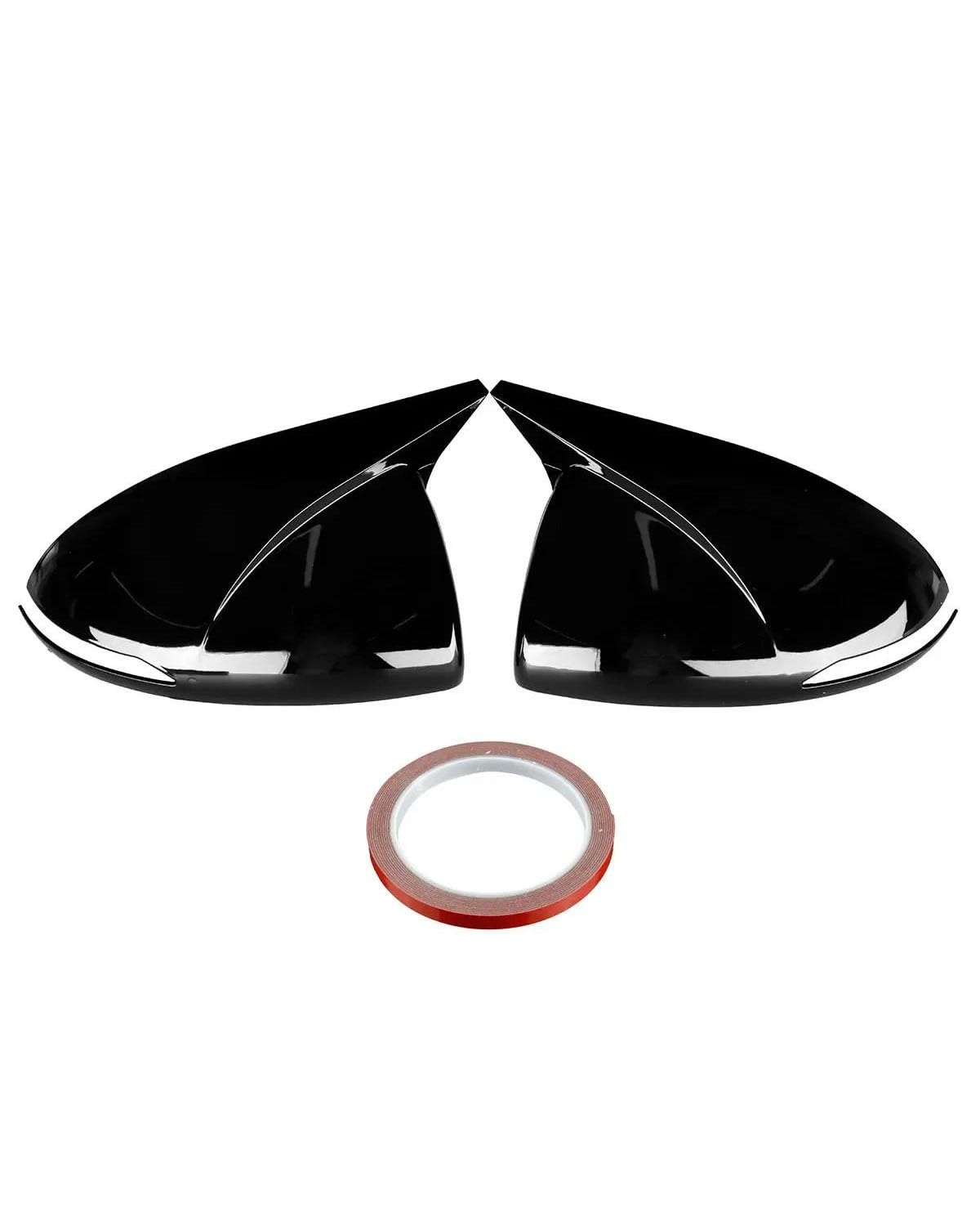 Tür Seitenspiegelkappe Für Hyundai Für Sonata DN8 2020 2021 2022 Paar Auto Rückspiegel Abdeckkappe Seitentürspiegel Shell Case Zusatzspiegelkappe Abdeckung Auto Rückspiegel Abdeckung(Glossy Black) von PPLKHS