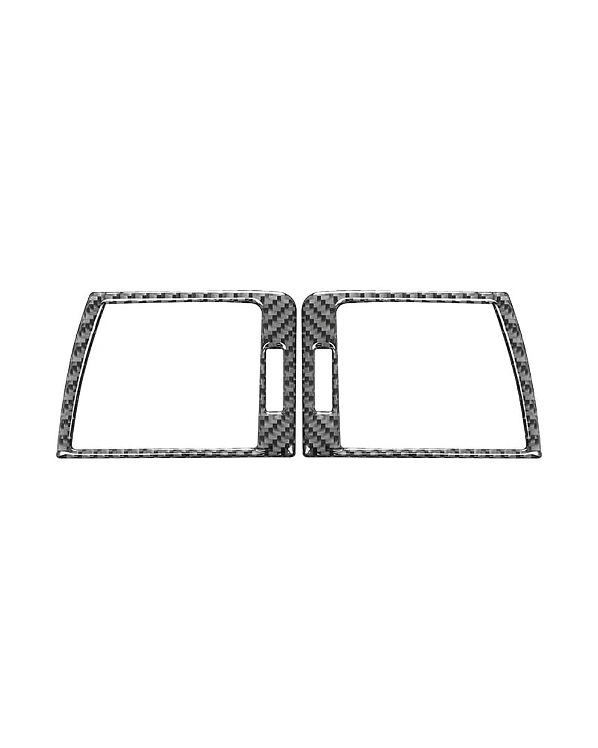 Verkleidung der Konsolenverkleidung Für 3er E46 1999-2004 Carbon Fiber Auto Armaturenbrett Panel Links Und Rechts Lüftungsschlitze Zierrahmen Abdeckung Aufkleber(Black) von PPLKHS