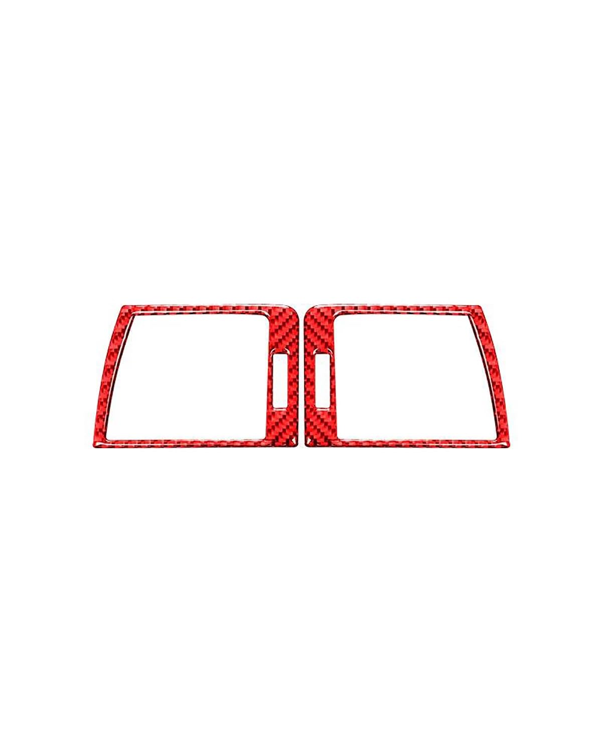 Verkleidung der Konsolenverkleidung Für 3er E46 1999-2004 Carbon Fiber Auto Armaturenbrett Panel Links Und Rechts Lüftungsschlitze Zierrahmen Abdeckung Aufkleber(Red) von PPLKHS