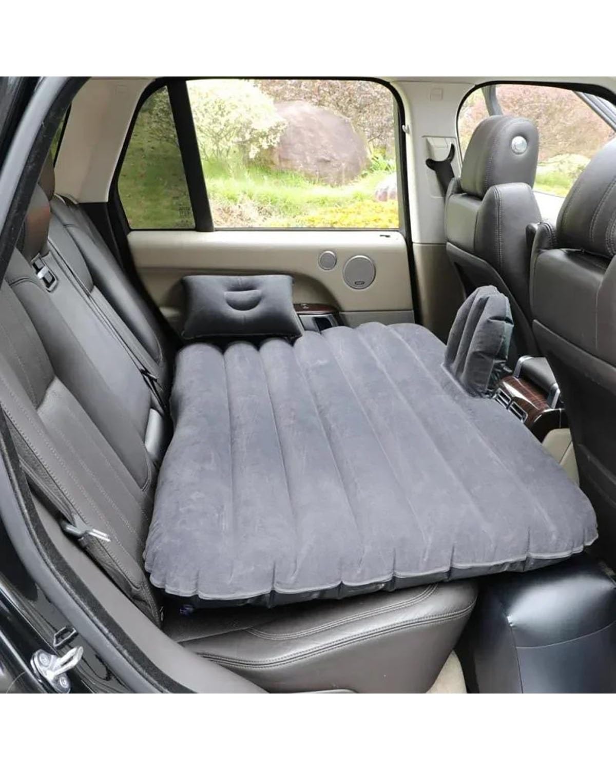 shiyan Luftmatratze Haushalt Outdoor Einzel Doppel Luftbett Verdickte Falten Aufblasbare Bequeme Matratze Schlaf Rest Für Auto SUV Reisen(Gray) von PPLKHS