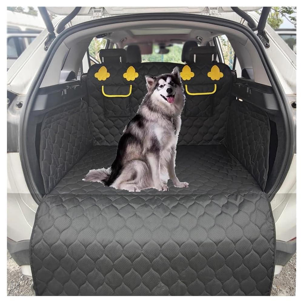 PPLKLKJ Kofferraumschutz für Hunde, Für Audi Q5/Audi Q5L. rutschfest wasserdicht maschinenwaschbar mit zwei Aufbewahrungstaschen von PPLKLKJ