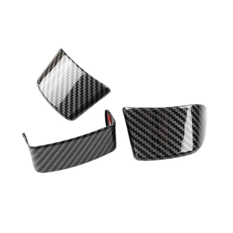 Car Interieur Für VW Für Golf 5 Für MK5 Für Passat B6 Für Jetta Für MK5 Für Tiguan 3 Stücke Auto Carbon Fiber Texture Innen Lenkrad Panel Abdeckung Auto Innenraum Auto Interieur von PPUMP