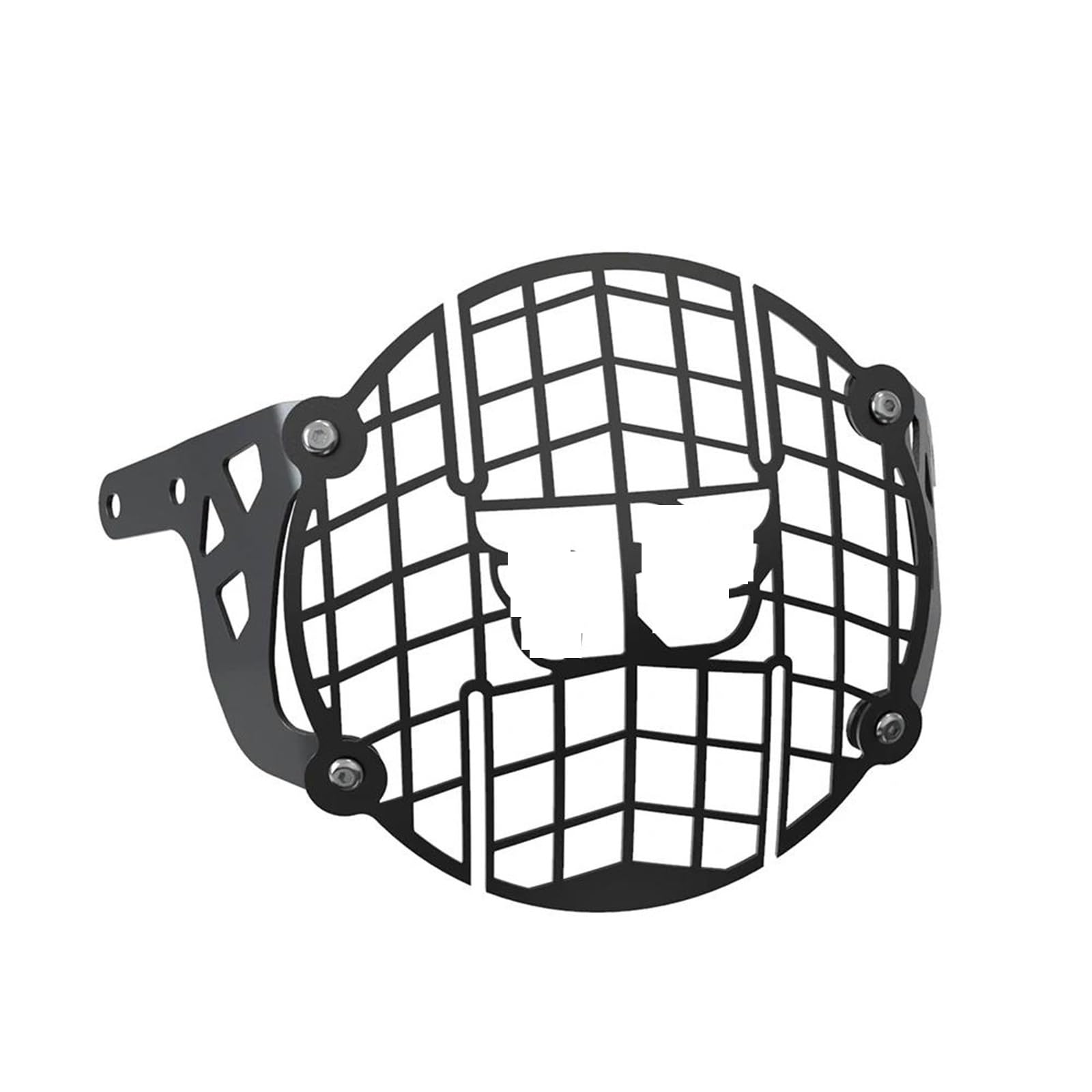 PPUMP Motorrad-Lampenschirm Motorrad Scheinwerfer Schutz Abdeckung Für Royal Für Enfield Für Himalayan 411 Für Himalayan411 2021 2022 Kopf Lampe Licht Schutz Headlight Grille (Size : A) von PPUMP