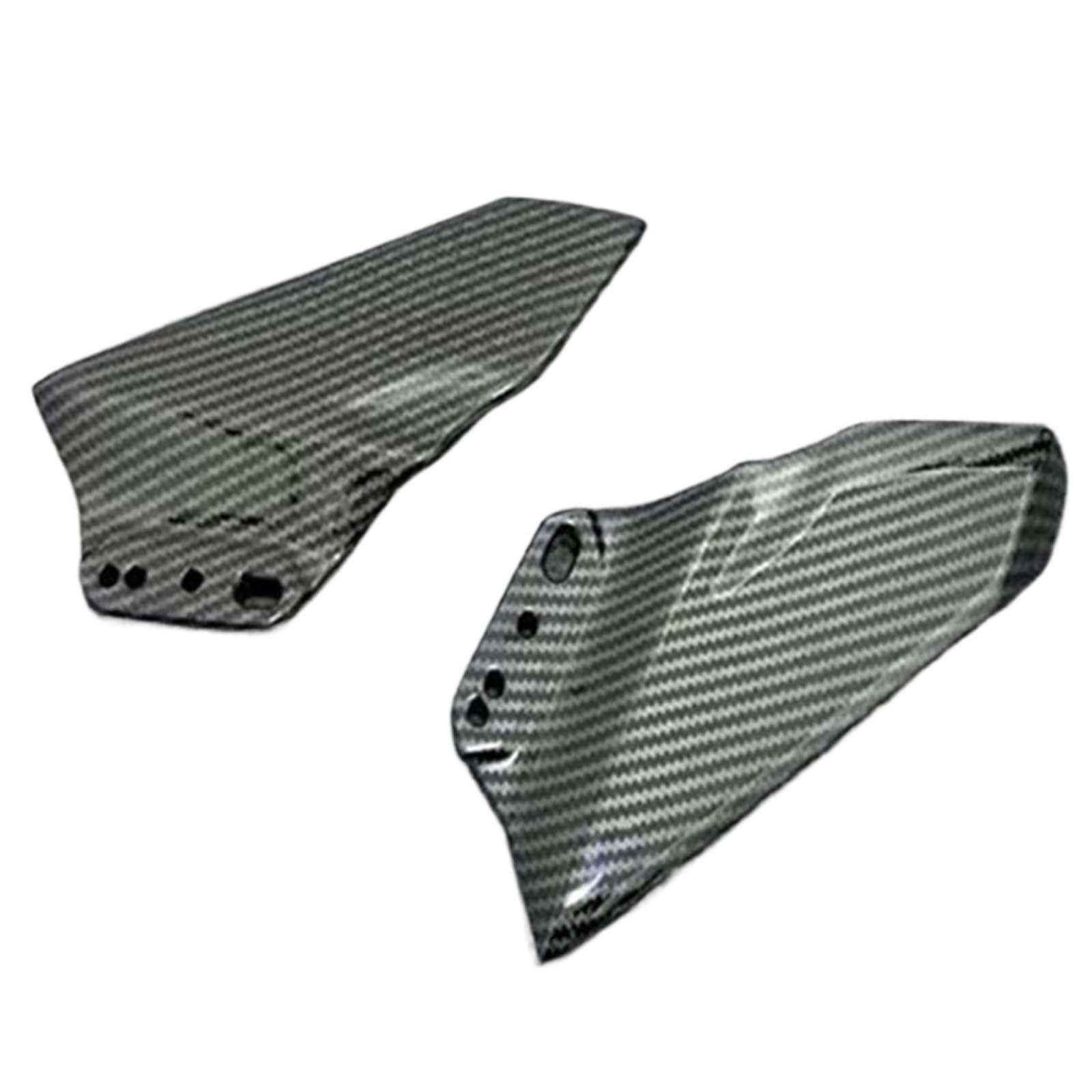 Motorrad Seitenspoiler Motorrad Winglets Für Kawasaki Für N-ja 650 ER-6F 2017 2018 2019 Frontverkleidung Aerodynamischer Flügel Fester Spoiler Rückspiegel Carbon Spoiler Hinten Festen Flügel(1) von PPWIALL