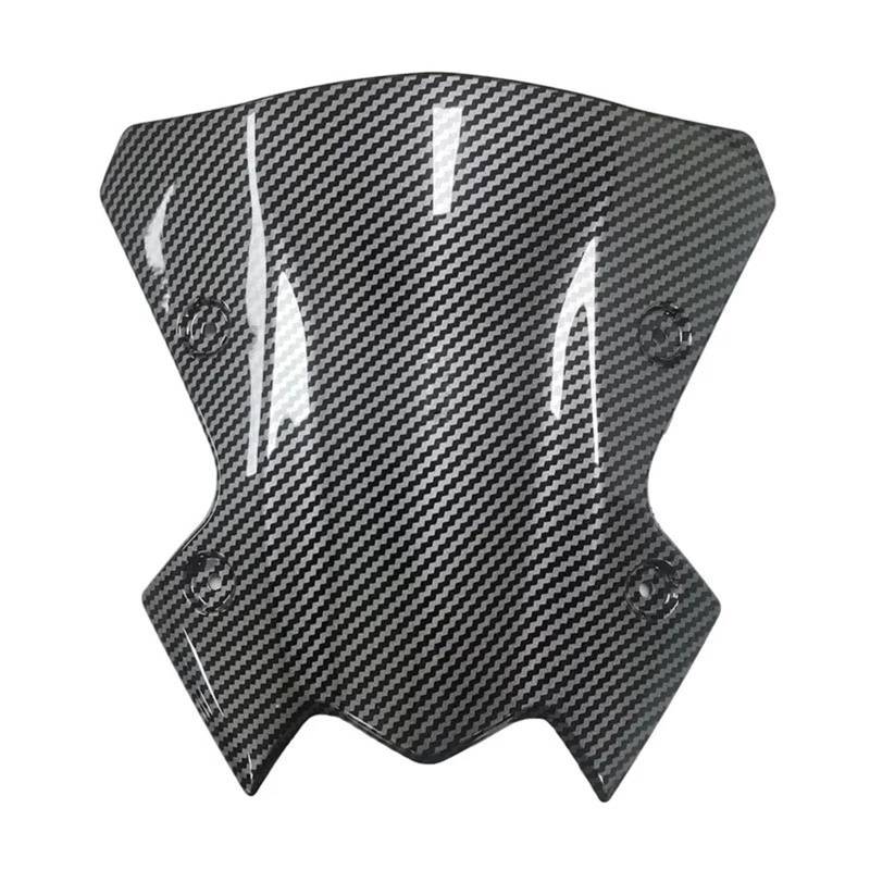 Motorrad Windabweiser Motorrad Windschutzscheibe Windschutz Vorne Kunststoff Wind Schild Bildschirm Deflektoren Carbon Look Für Kawasaki Für Z900 2020-2022 2023 Windschutzscheibe(Carbon Fiber Look) von PPWIALL