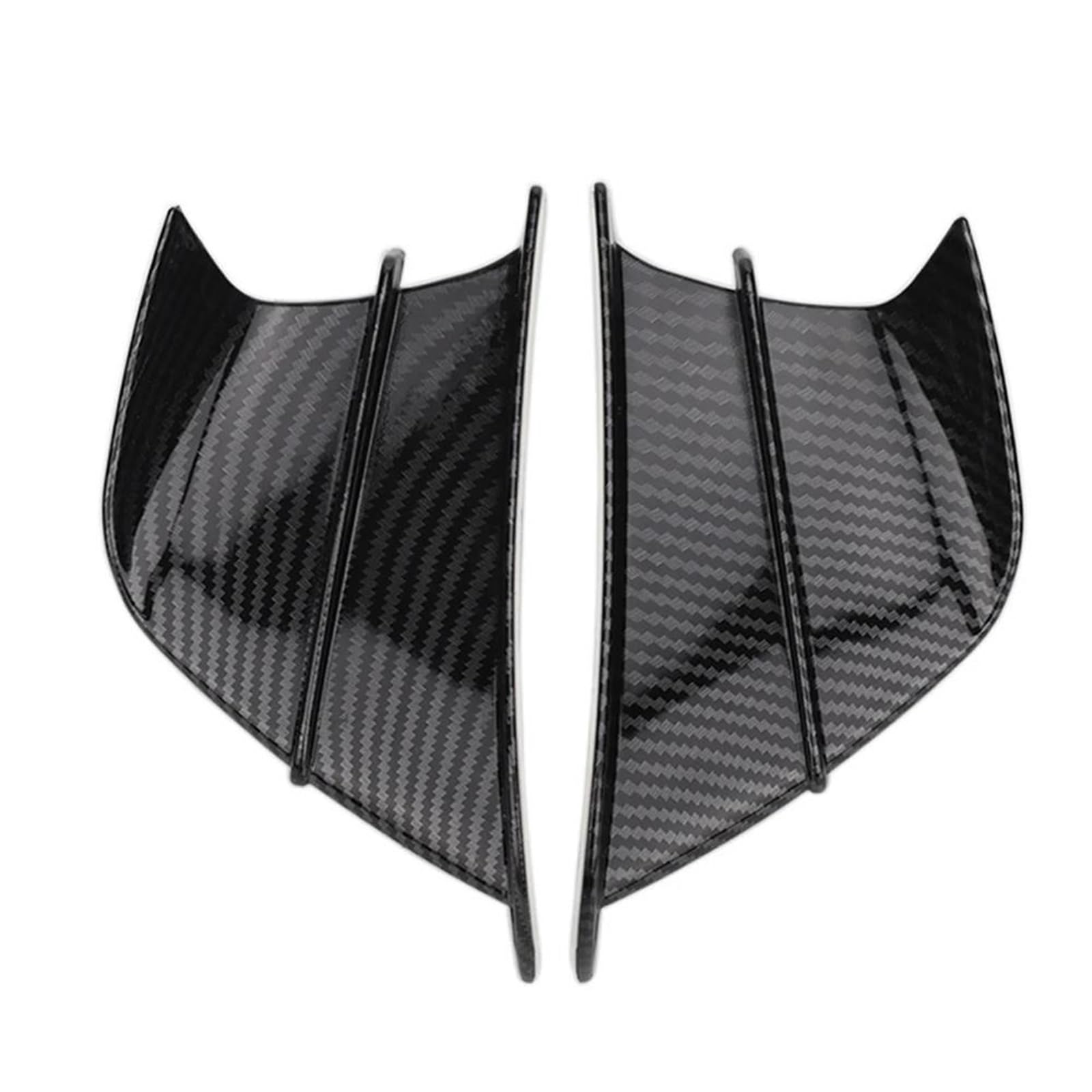 Motorrad Winglet Abdeckung Passend Motorrad Winglet Aerodynamischer Flügelsatz Spoiler Für Kawasaki Für N-ja 125 Z125 Z250SL 250R 300R Z300 400 Z400 400R KLX250 GTR1400 Aerodynamischer FlüGel Kit(1) von PPWIALL