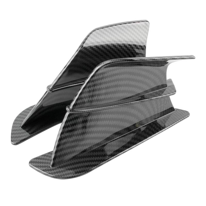 PPWIALL Aerodynamische Flügel Kit Motorrad Fixed Wing Für YA&MA&HA Für R1 R3 Universal Aerodynamik Querruder Frontverkleidung(2) von PPWIALL