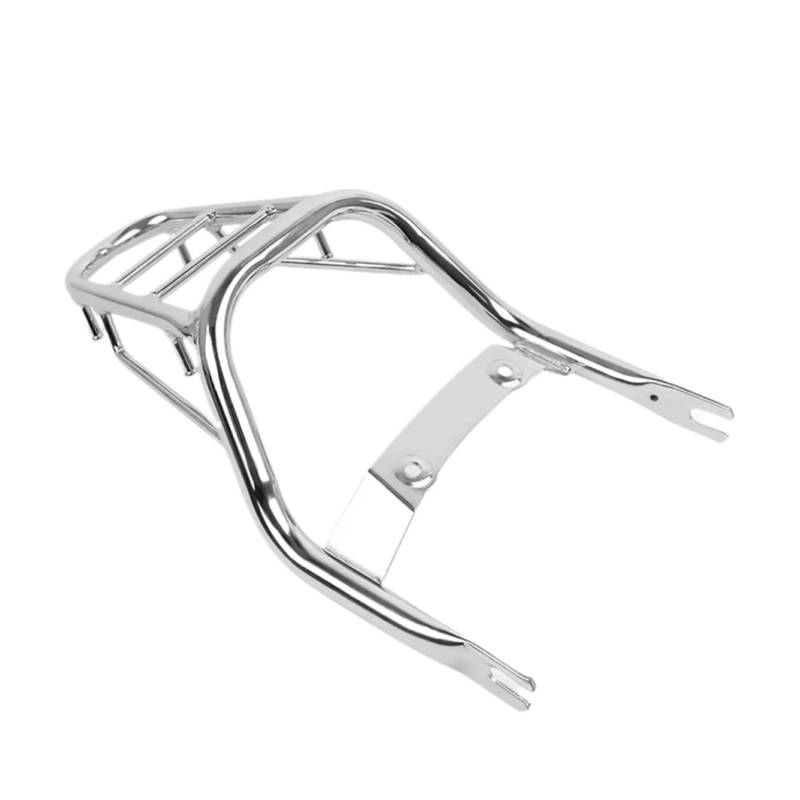 PPWIALL Motorrad Heckbox-Halter Für AFFE 125 2018-2024 Für Z125 2023 Heckablagerungen Im Hintergrund des Gepäckträger Motorrad Heckträger-Kit(Chrome) von PPWIALL