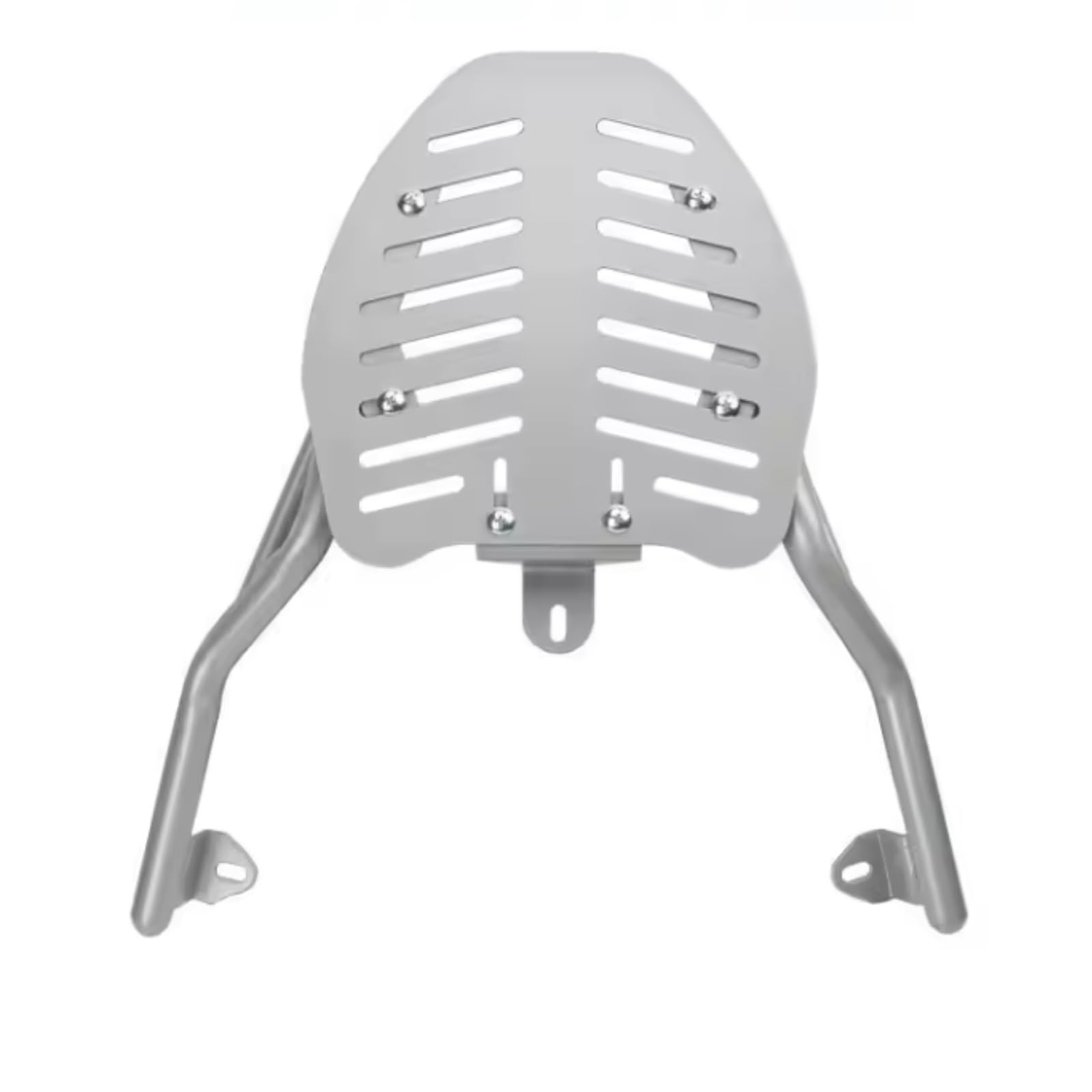 PPWIALL Motorrad-Heckträger Universal Tail Box Halterung Motorrad Hinten Gepäckträger Aluminium Legierung Stamm Einstellbare Feste Halterung Gepäckträgerhalterung(White) von PPWIALL