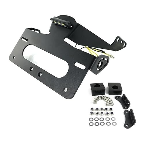 PPWIALL Motorrad Kennzeichenhalter Für S1000RR 2019-2024 Für S1000R M1000RR 2021-2024 M1000R Hinten Schwanz Ordentlich Kennzeichen Halter Halterung Fender Eliminator Rücklicht-Halterung von PPWIALL