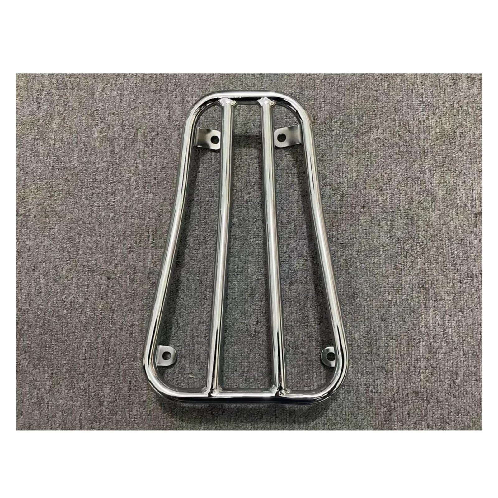 PPWIALL Motorrad Kofferhalterung Motorrad-Heckträger-Gepäckträger-Gepäckhalter Für Piaggio Für GTS300 Motorrad Heckbox-Halter(Chrome) von PPWIALL