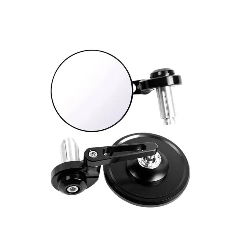 PPWIALL Motorrad Seitenspiegel Kit Universal Motorrad Rückspiegel Schwarz Runde Motorrad Side Bar End Spiegel Für Tr&iumph Für Trident660 Motorrad Seite Rückspiegel(1) von PPWIALL